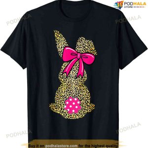 Bunny Easter Leopard Plaid Buffalo Rabbit Easter Day Kids Easter Shirt