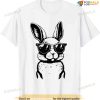 Bunny Face With Sunglasses For Boys Men Kids Easter Day T-shirt