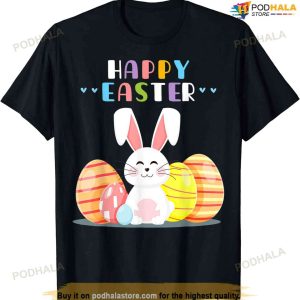 Bunny Pastel Spring Hunt Eggs Rabbit Happy Easter Day Shirt, Easter Gift