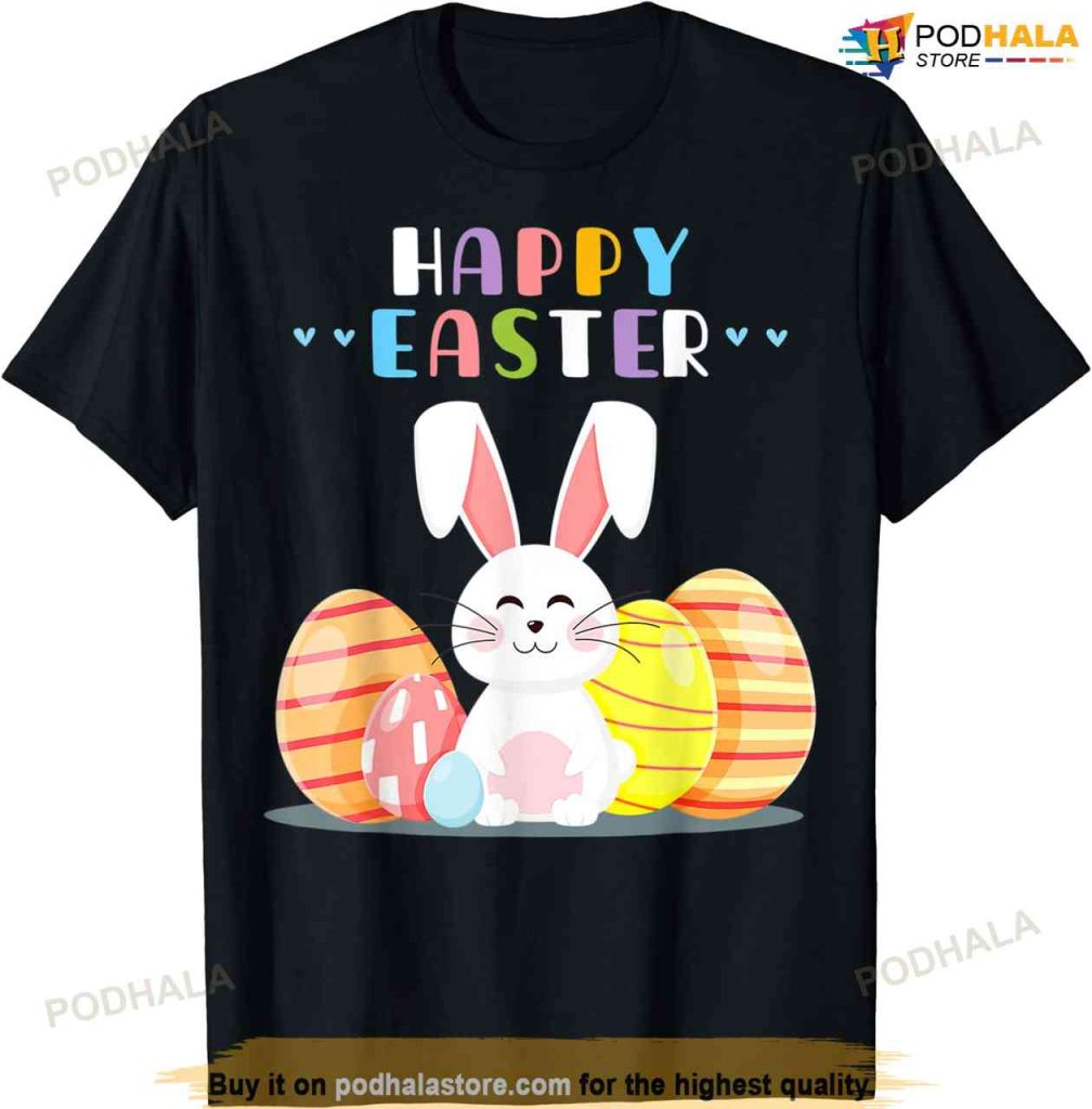 Bunny Pastel Spring Hunt Eggs Rabbit Happy Easter Day Shirt, Easter Gift Ideas