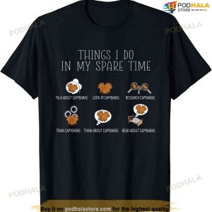 Capybara Lover Art Kids Funny Capybara T-shirt
