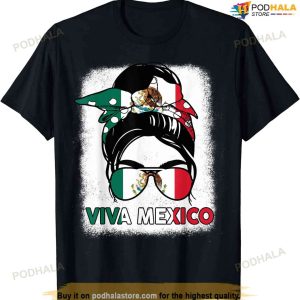 Cinco De Mayo Viva Mexico Shirt Women Girl Kids Mexican Flag T-shirt