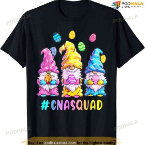 Cna Squad Happy Easter Funny Gnomes Egg Hunt Colorful Eggs Shirt, Best Easter Gifts
