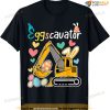 Construction Excavator Easter Day Egg Hunt For Boys Toddlers T-shirt