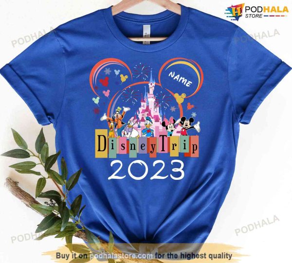 Custom Disney Trip 2023 Family Shirt, Family Disney Trip Vacation 2023 Tee