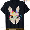 Cute Bunny Face Tie Dye Glasses Easter Day Kids Girls Adults Womens Easter Shirt