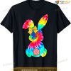 Cute Bunny Rabbit Tie Dye Bow Tie Girls Womens Shirt, Easter Gifts For Wife