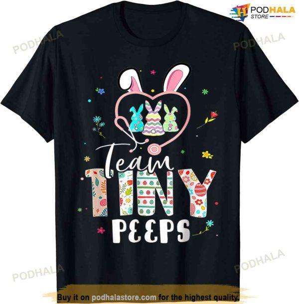 Cute Nicu Picu L&d Nurse Stethoscope Bunny Shirt, Easter Gifts For Girlfriend