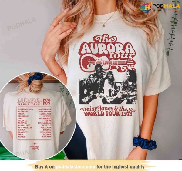Daisy Jones And The Six, Aurora World Tour Shirt, 1978 World Tour Merch Gift