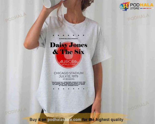 Daisy Jones and The Six Aurora World Tour Shirt, Taylor Jenkins Reid Shirt