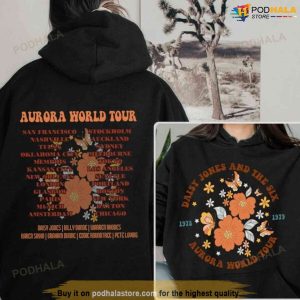 Daisy Jones And The Six Band Double Side Shirt, Aurora World Tour 2023 Shirt