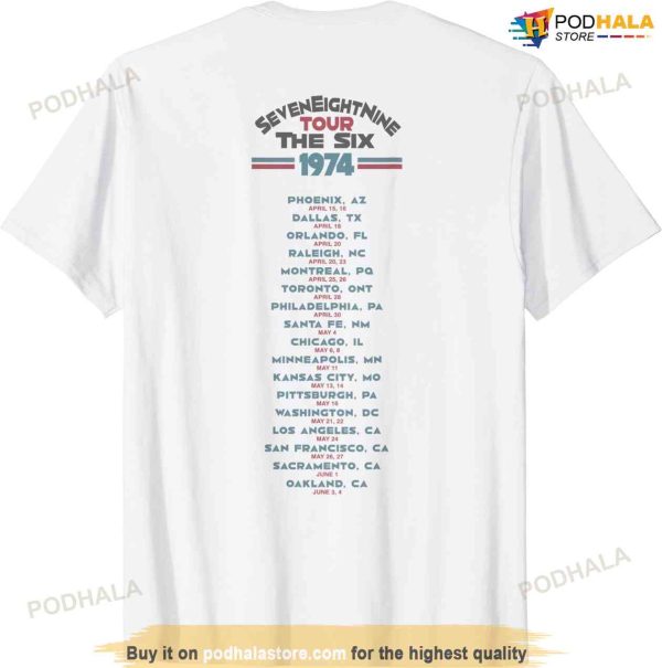 Daisy Jones and the Six T-Shirt, Vintage SevenEightNine Tour 1974 Shirt