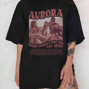 Daisy Jones Aurora World Tour Shirt, The Six Band Concert Tee, Aurora Album Merch