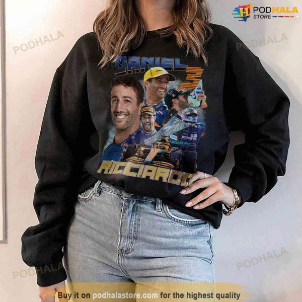 Daniel Ricciardo McLaren Racing 90s Shirt, Grand Prix F1 Formula One