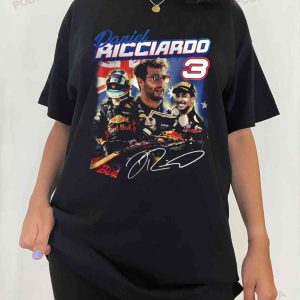 Daniel Ricciardo Shirt, Champion Formula 1 Tee, Racing F1 Player Merch