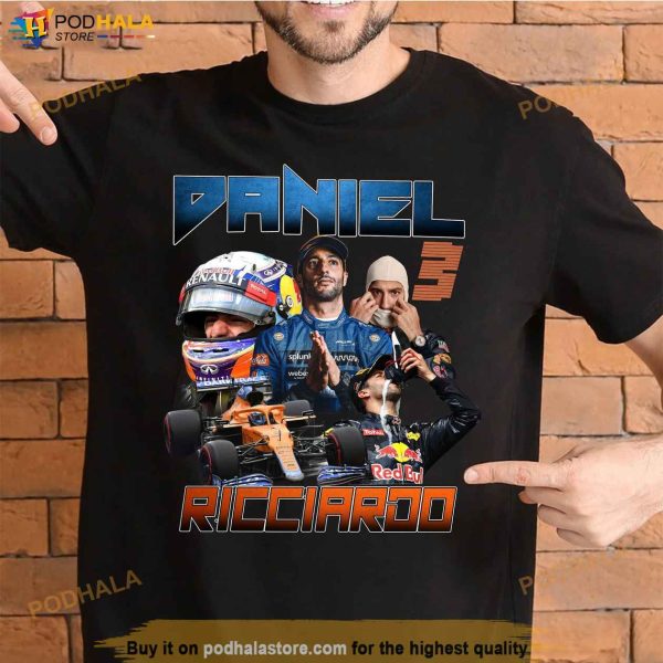 Daniel Ricciardo Shirt, Grand Prix F1, McLaren Daniel Ricciardo Tee