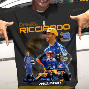 Daniel Ricciardo Shirt, McLaren Racing Shirt, F1 Formula One Gift