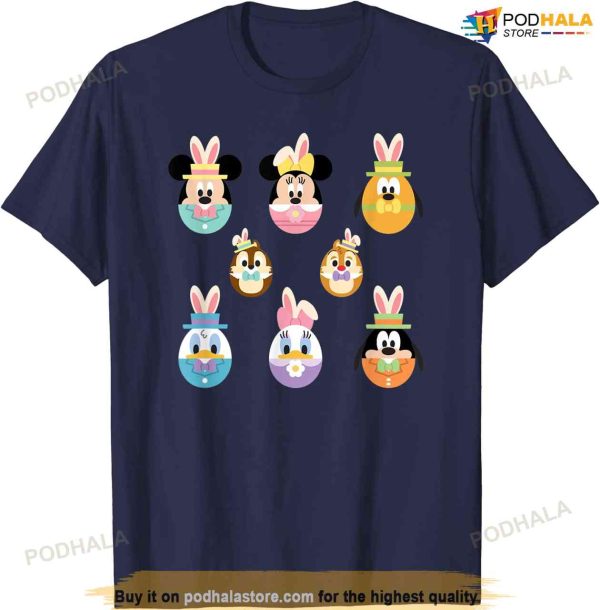 Disney Mickey And Friends Cute Easter Bunny Ears Disney Easter Shirt