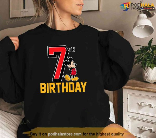 Disney Mickey Mouse 7th Birthday Shirt, My First Disney Trip Shirt