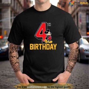 Disney Mickey Mouse My 4th Birthday Shirt My First Disney Trip Tshirt 1