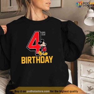 Disney Mickey Mouse My 4th Birthday Shirt My First Disney Trip Tshirt 2