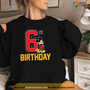 Disney Mickey Mouse My 6th Birthday Shirt My First Disney Trip Tshirt 2