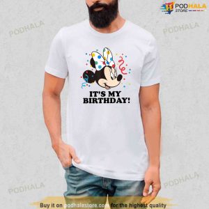 Disney Minnie Mouse Its My Birthday Tshirt My First Disney Trip Tshirt