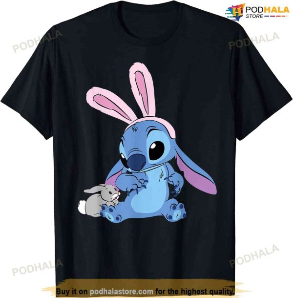 Disney Stitch With Easter Bunny Disney Easter Shirt
