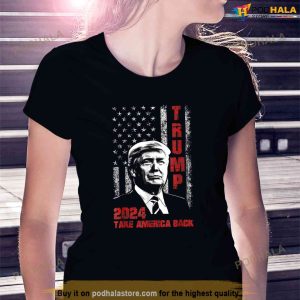 Donald Trump Tee American Flag Take America Back Free Trump Shirt 2