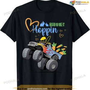 Easter Bunny Rabbit Monster Truck Toddler Boy Girl Kid Shirt, Easter Gifts For Teens