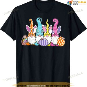 Easter Bunny Spring Gnome Easter Egg Hunting And Basket Shirt, Target Easter Baskets