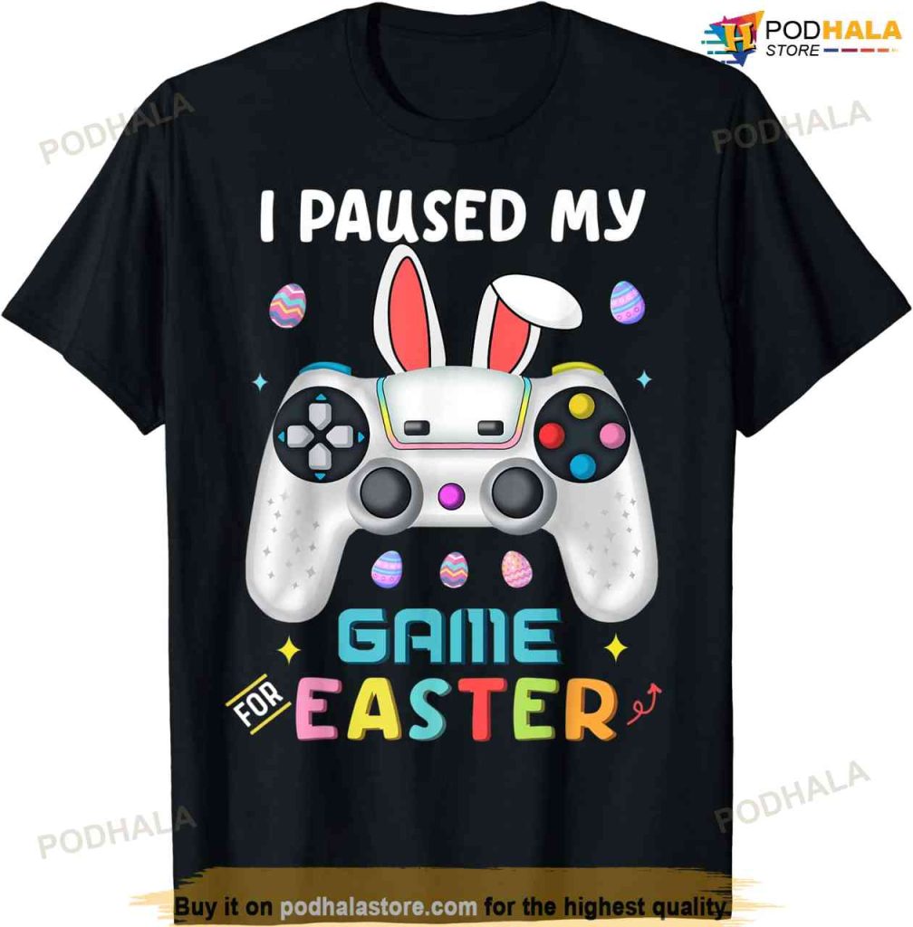 Easter Day Boys Kids Men Bunny Gamer Egg Funny Gaming Shirt, Easter Gifts For Men