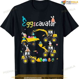 Easter Egg Hunt Shirt For Kids Toddlers Funny Eggscavator Easter Tee Shirt