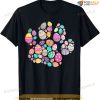 Eggs Colorful Dog Paw Cat Paw Easter's Day 2023 Shirt, Cute Easter Gifts