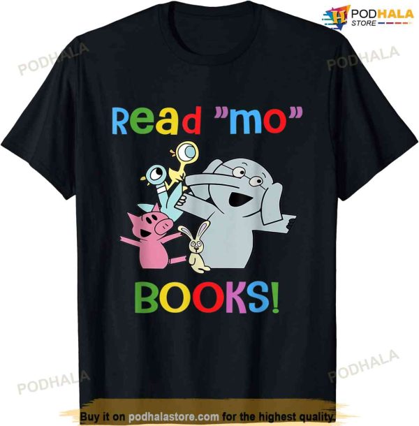 Elephant And Piggie Read Mo Books T-shirt