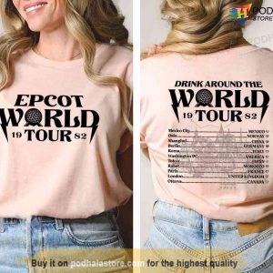 Epcot World Tour Sweatshirt Epcot Around The World Disneyland Tshirt