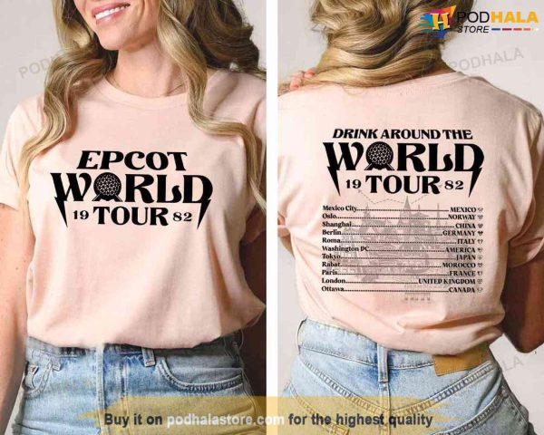 Epcot World Tour Sweatshirt, Epcot Around The World, Disneyland Shirt