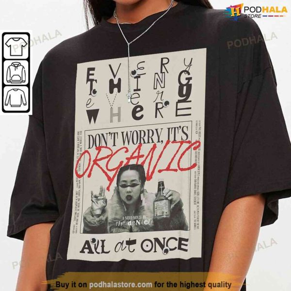 Everything Everywhere All at Once Newpaper Shirt, Retro Movie Oscars 2023 Gift