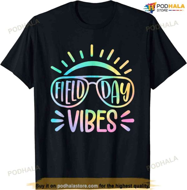 Field Day Vibes Funny Shirt For Teacher Kids Field Day 2023 T-shirt