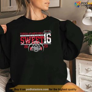 Florida Atlantic Owls Sweet 16 2023 Basketball TShirt 2