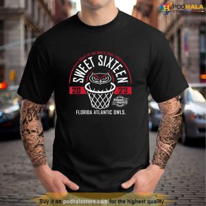 Florida Atlantic Owls Sweet 16 2023 March Madness Basketball TShirt 1