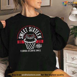 Florida Atlantic Owls Sweet 16 2023 March Madness Basketball TShirt 2