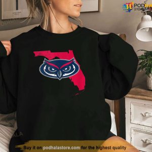 Florida Atlantic University FAU Owls State Shape Tank Top Shirt