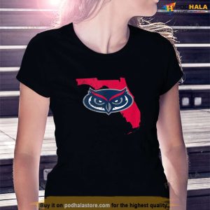 Florida Atlantic University FAU Owls State Shape Tank Top TShirt 2