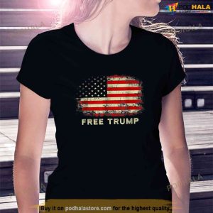 Free Donald Trump Republican Support Pro Trump American Flag Free Trump Shirt 2