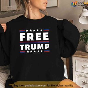 Free Donald Trump Republican Support Pro Trump American Flag Tee Free Trump Shirt 3