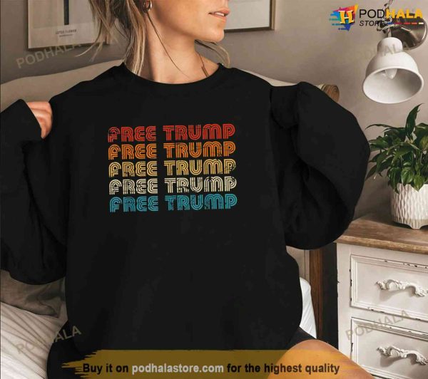 Free Donald Trump Republican Support Pro Trump Retro Vintage, Free Trump Shirt