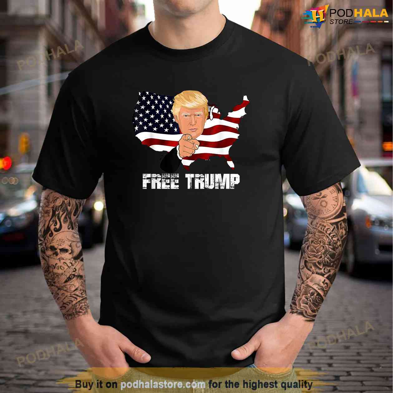 kravle Kænguru Globus Free Donald Trump T-Shirt, American Flag Free Trump Shirt - Bring Your  Ideas, Thoughts And Imaginations Into Reality Today