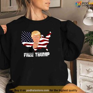 Free Donald Trump T shirt American Flag Free Trump Shirt 3