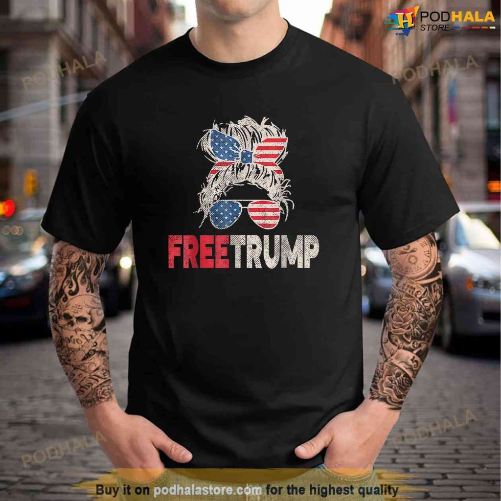 Free Trump Pro Trump 2024 Republican Support For Freedom, Free Trump Shirt